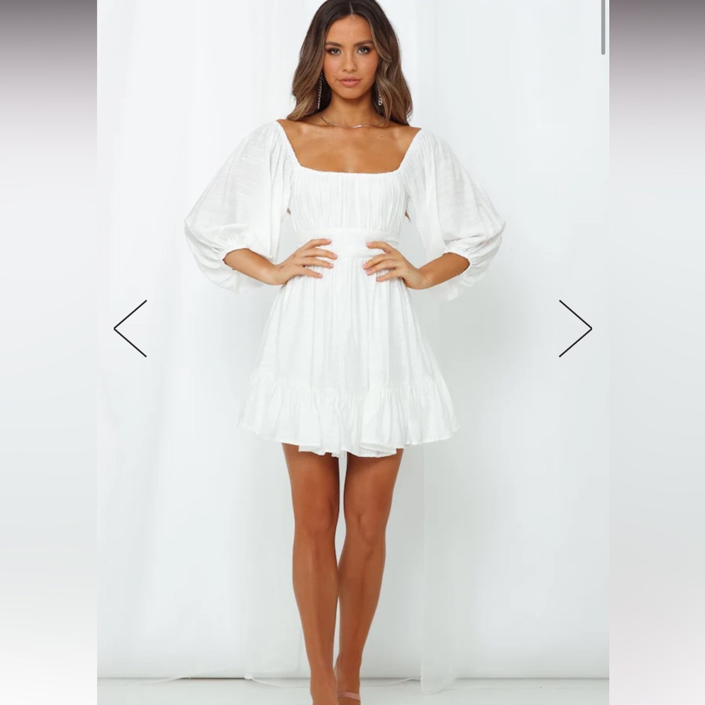 Flirty White Hello Molly Dress